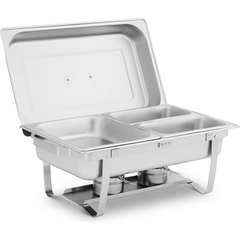 Bain-marie chauffe-plats pour pâtes 1/2 GN + 2 x 1/4 GN (1/8)