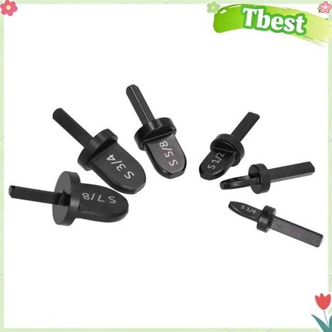 Tbest Foret outil d'emboutissage Kit de 6 Forets à Sertir pour Tubes de Climatiseur en Acier, Comprenant 6 outillage debouchee (1/5)