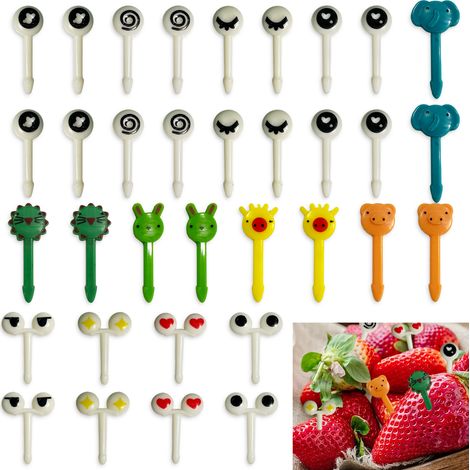 Fourchette Fruits - En ABS - Pour Salades Fruits Et Apéritifs - 30 Pièces (1/5)