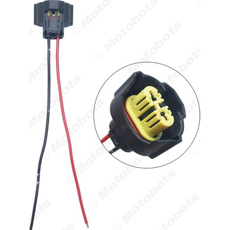 Câble de douille pour lampe LED/HID automobile, câble de prise pour lampe halogène de phare H9, câble de douille d'ampoule d'origine, câble à âme en cuivre importé. (1/4)