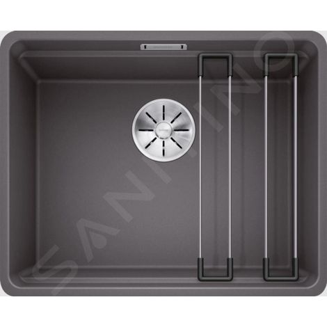 Blanco Etagon 500 - Évier en silgranit, 527x427 mm, avec rails, gris rocher 526344 (1/5)