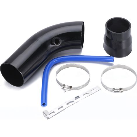 Ortviai Kit d'admission froide universel pour voiture – Tube en aluminium anodisé 76 mm, noir (1/3)