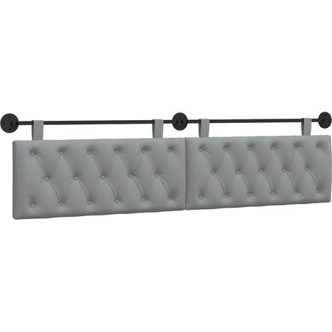 Maison Exclusive - Testiera sospesa Grigio Chiaro Tessuto (1/5)