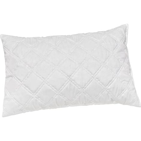Guanciale Cuscino Letto Rombi Federa Cotone Morbido Anallergico Lavabile 100% Made In Italy