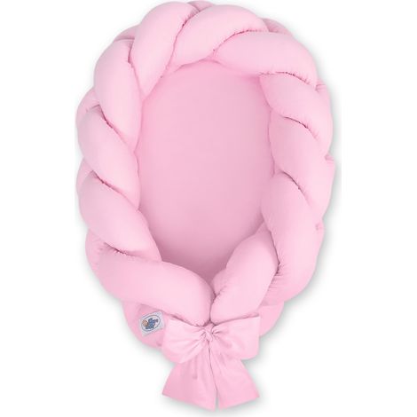 2-in-1 geflochtener Babykokon - Rosa (1/2)