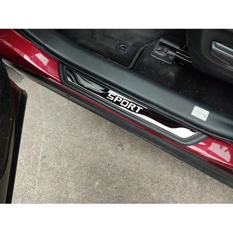 Accessoires automobiles : Plaque de seuil de porte pour Toyota CHR 2016-2024, protection de seuil de porte ( ) (1/5)