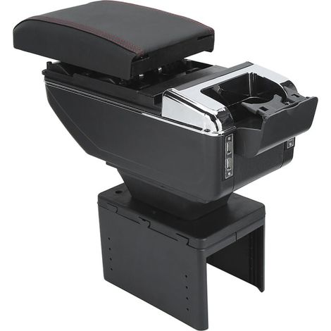 Universal verstellbarer Armlehnenbehälter für die Mittelkonsole des Autos mit USB-Schnittstelle (1/4)