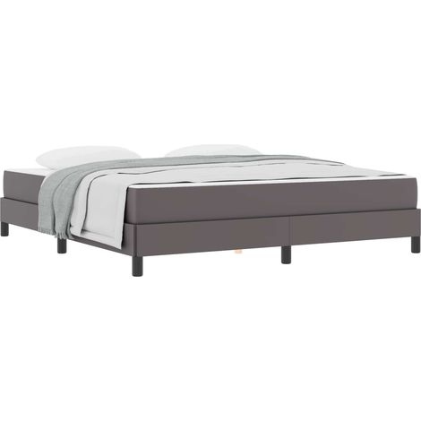 Maison Exclusive - Bettrahmen mit Matratze Grau 180 x 200 cm Stof