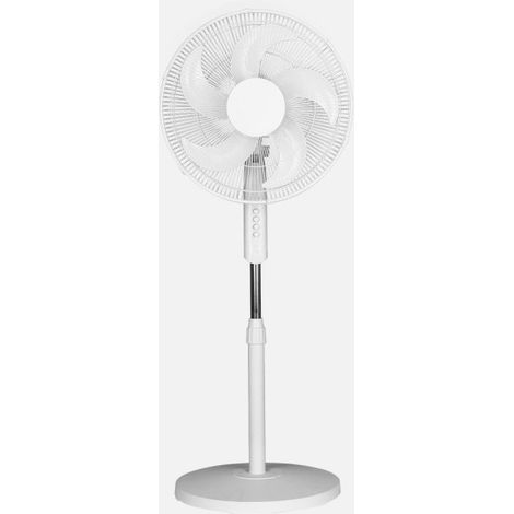 Ventilador De Pie Spirit Blanco 3vel 50w 5asp Fijo Y Rotatorio Regx43x43cm
