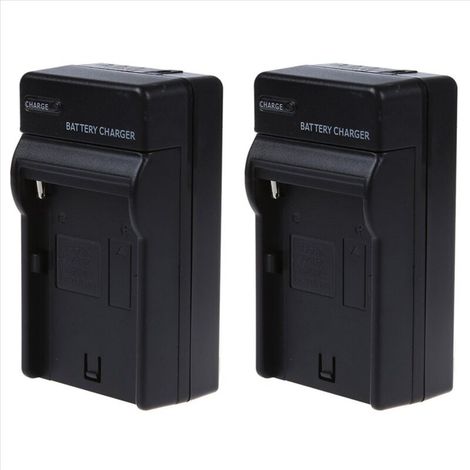 Caricabatterie doppio per batterie per fotocamere reflex digitali NP FM30 FM50 FM70 (1/4)