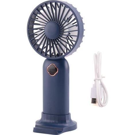 Tragbarer Taschenventilator, Mini-USB-Ventilator mit Digitalanzeige, wiederaufladbarer, geräuschdämpfender Ventilator für