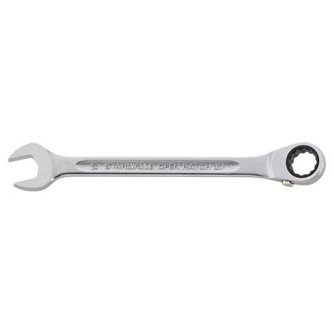 Stahlwille 41171919 17 19 GEWINKELT Chiave a cricchetto combinata Misura (metrica) 19 mm