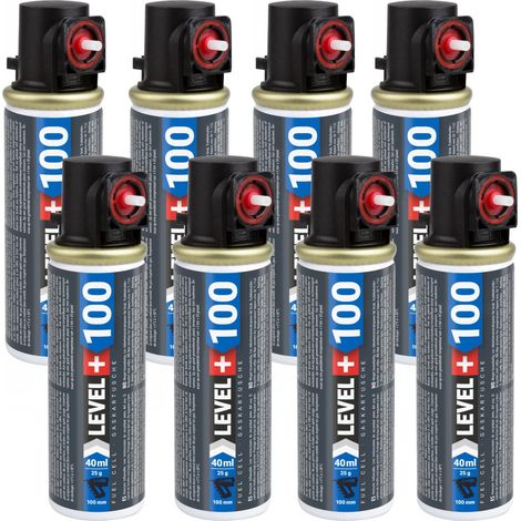 LEVEL+ Gaskartusche 100mm 40ml Fuel Cell Ersatzgas für Nagler L+100 - 8 St.