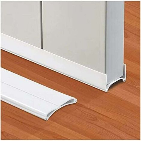 Bas de Porte Double Isolant - Fond Joint De Porte - Bande de Joint - Bande InsonoriséE De Bas De Porte - Joint D'étanchéité de Porte pour Fenêtre Anti-Intempéries - Peut Bloquer les Insectes (1/4)