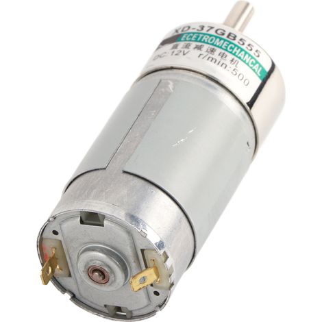 Miniatur-Getriebemotor 37GB555, 1 Stück, 12 V Gleichstrom, 15 W, 500 U/min (1/5)