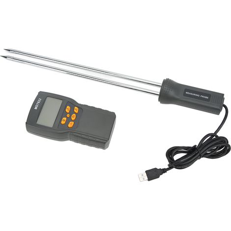 Tester di umidità del grano Misuratore di rilevamento elettronico con display digitale per mais di riso di frumento (1/5)