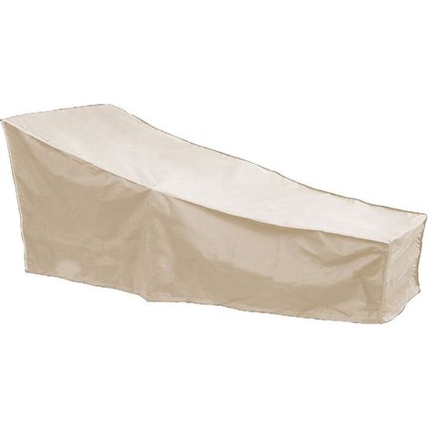 Housse de protection extérieure pour chaises longues de jardin – Imperméable, résistante aux UV, couleur beige, taille unique (1/5)