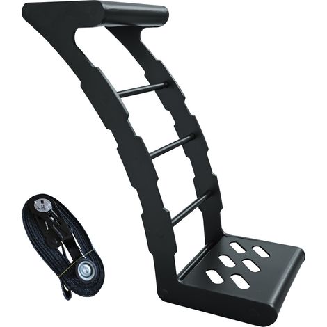 Marchepied escalier pour pneu de secours SUV en acier épais avec sangle de fixation robuste pour accès au toit du véhicule (1/5)