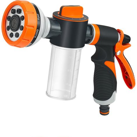 APEX Pistolet d'arrosage, Pulvérisateur de Jardin, 8 Modes 4 Interface pour le Lavage des Voitures, les Jardins, les Plantes, les Animaux (1/5)