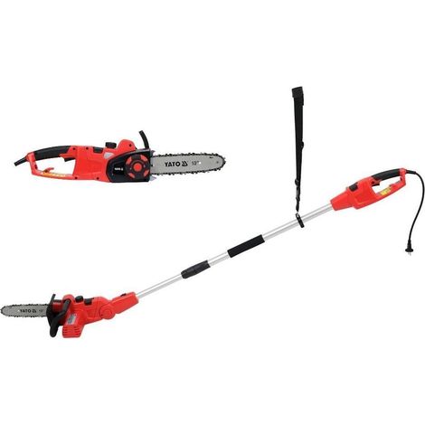 2in1 Elektro Kettensäge, Hochentaster 750W, 25cm, 110-170 cm