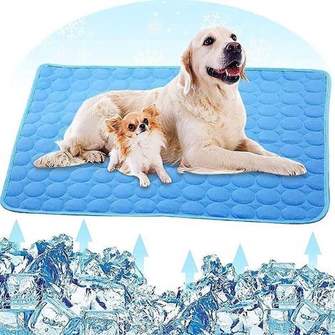 Tapis Refrigerant Chien, Tapis Rafraîchissant pour Chien, Pet Cooling Mat pour Chiens de Petite et Moyenne Taille ou Chats Durable L(7055cm) (1/5)