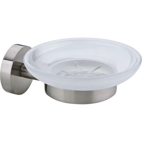 TESA - MOON PORTASAPONE 11 CM CROMO SATINATO (1/4)