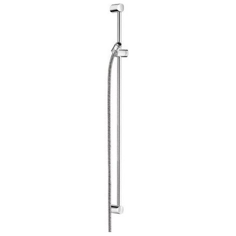 Logo barre de douche 90 cm chroméeavec flexible