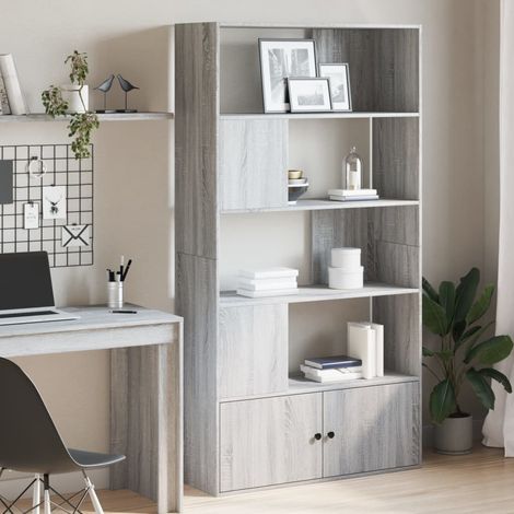 vidaXL Estantería madera de ingeniería gris Sonoma 100x36x189 cm (1/5)
