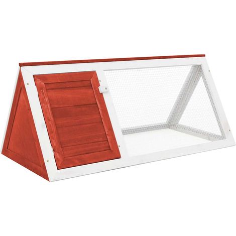 vidaXL Animal Rabbit Cage Red Wood (1/5)