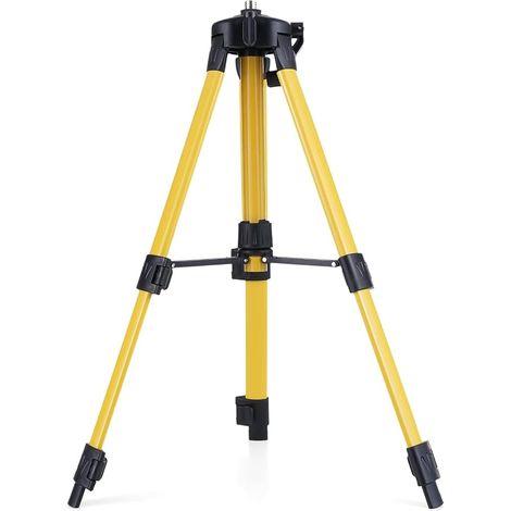Tripod Laser Level, 38-100 cm Telescopic Tripods for Laser Level Portable with 5/8 Inch Thread, Bubble Level, Load 150 kg, Adjustable Cross Laser Tripod Stand for Leveling Devices (1/5)