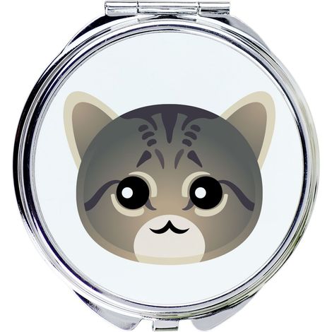 Specchietto tascabile a forma di gatto asiatico per borsetta di Art-Dog (1/5)