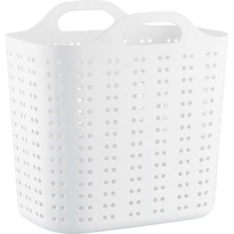 Panier de rangement portable pour salle de bain, panier à linge sale, panier multifonctionnel pour jouets et collations, creux (1/5)