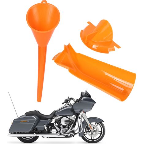 Kit d'entonnoir et de filtre à huile anti-goutte pour moto, accessoire pratique (orange) (1/5)