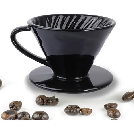 Coffee Filter Holder, Coffee Filter for Manual Coffee Preparation, Coffee Filter Size 4 for 2 to 4 Cups, Reusable Coffee Filter for Excellent Coffee Rich in Aromas (1/5)