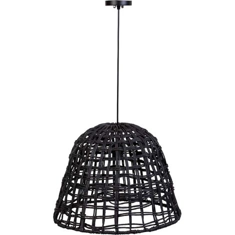 Lámpara de techo de papel negro, d48,5x36h cm (1/5)