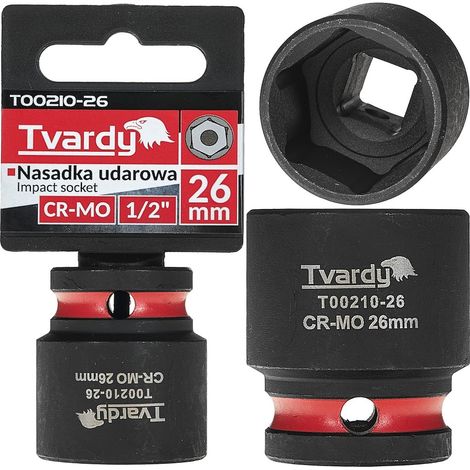 Schlagschrauber-Einsatz 1/2" 6-kant 26mm CR-MO (10/60) (1/4)