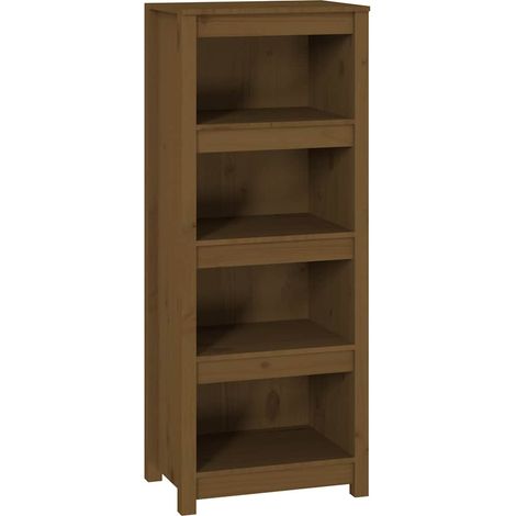 Maison Exclusive - Bibliothèque Marron miel 50x35x125,5 cm Bois de pin massif (1/5)
