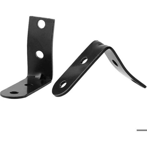 Kit de Réparation de Charnière - Support en Fer Noir pour Couvercle de Boîte à Gants - Compatible Audi A4 B6 B7 8P 8P2 8E2 - 2 Pièces (1/5)