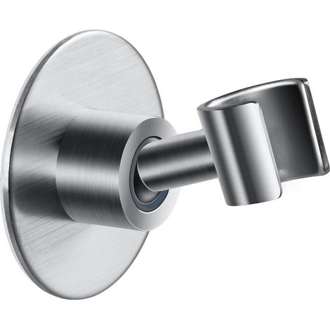 Support de douchette réglable, fixation pour douchette ou pommeau de douche, pour salle de bain, acier inoxydable SUS304, rotation à 45°, chromé (1/5)