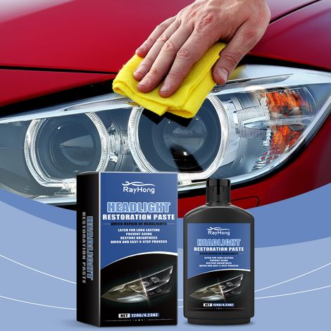 Scheinwerferpflegecreme – Reinigt, hellt auf, entfernt Vergilbungen, poliert und regeneriert Autoscheinwerfer – 120 g -- BIEMMEDUE (1/5)