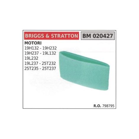 BRIGGS&STRATTON prefiltro de aire cortacésped cortacésped 19H132