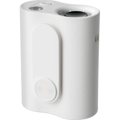 Ventilateur portable 4-en-1 avec batterie 3000 mAh, ventilateur de taille et de cou avec fonction bureau, autonomie jusqu'à 11 h, USB-C, pour travail, cuisine et extérieur, blanc (1/5)