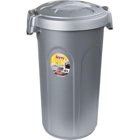 Bidone Multiuso Jerry in Polipropilene 23 l Silver 37 CMX32X46H 2 Pezzi (1/3)