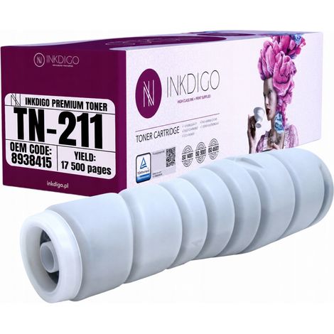 Toner Inkdigo TN211 compatibile con Minolta Bizhub 200 25 250 222, certificato TÜV. (1/4)