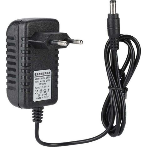 25.2V/1A Fast Charging Li ion Charger Adapter, 100 240V Input, Multi Level Protections, EU Plug (1/5)