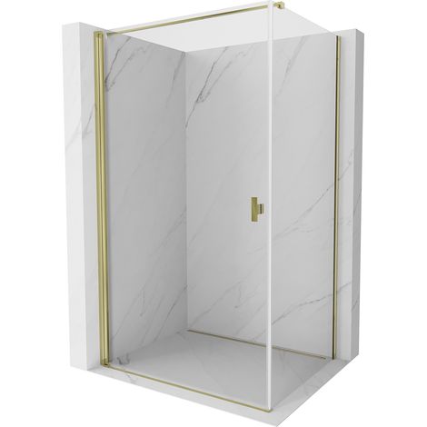 Mexen Mist-B cabine de douche battante 70 x 100 cm, transparent, or - 8A2T-070-100-50-00 (1/3)