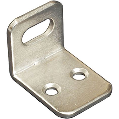 Squadretta per armadi con asola orizzontale nichelata 22 x 28 x 21 spessore 2 mm. - 4 pz.