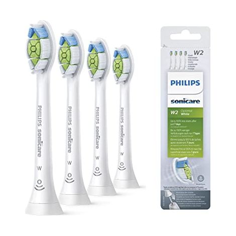 Philips HX6064-10 Sonicare W Optimal White Testine Standard di Ricambio 4 pz (1/4)