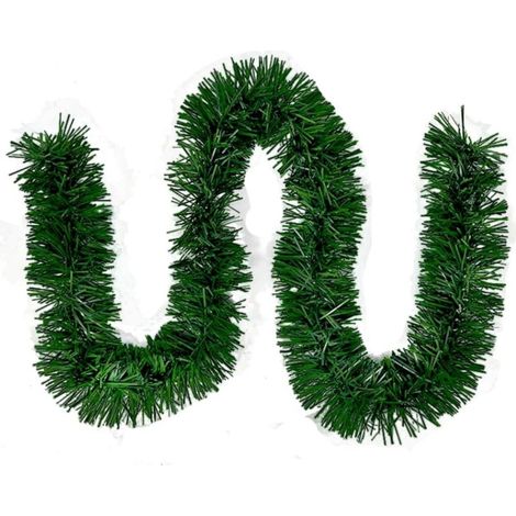 Guirlande De Noël - Guirlande En Pin Artificiel Blanc Tactil Réaliste - Pour Cheminée Escalier Intérieur Extérieur - 5 M (1/4)