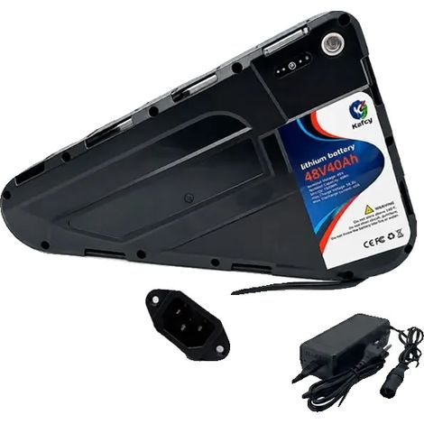 Batería para bicicleta eléctrica, capacidad de 20000 mAh, certificación CE, 48 V, enchufe de 3 pines, 40 Ah. (1/2)